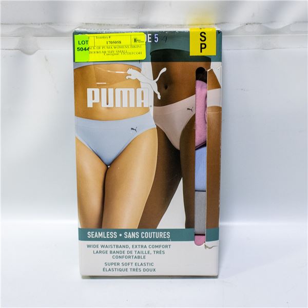 4 PACK OF PUMA WOMENS BIKINI UNDERWEAR SIZE SMALL