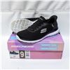 Image 1 : SKECHERS WOMENS MEMORY FOAM RUNNERS BLACK SIZE 9