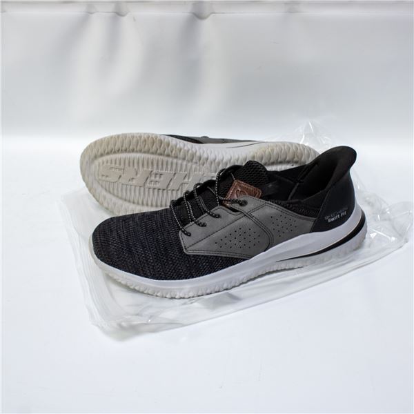 SKECHERS MENS DELSON SWIFT FIT SHOES GREY SIZE 11