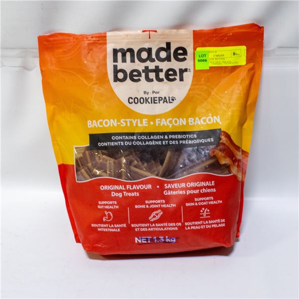 BAG OF MADE BETTER BACON-STYLE DOG TREATS