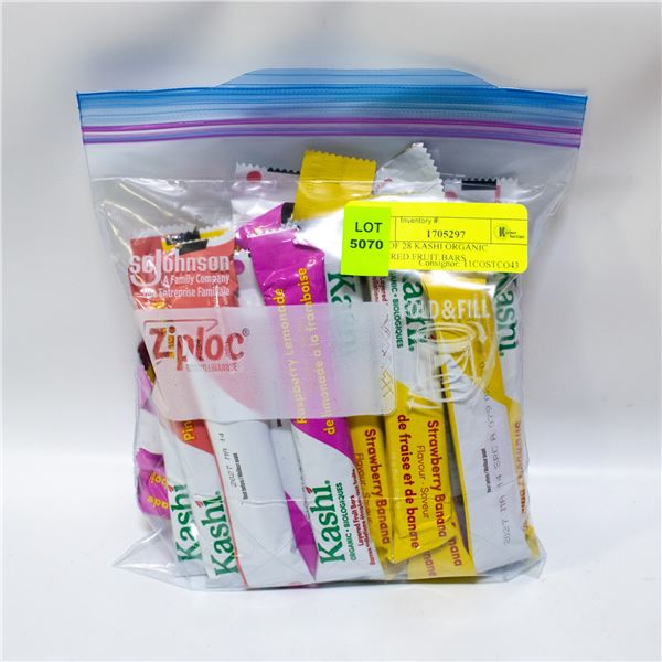 BAG OF 28 KASHI ORGANIC LAYERED FRUIT BARS