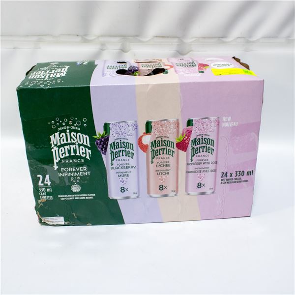 BOX OF 23 MAISON PERRIER SPARKLING WATERS