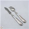 Image 2 : SILVER FORK AND KNIFE MARKED "800"
