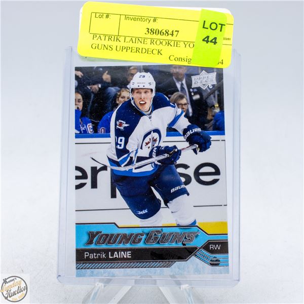 PATRIK LAINE ROOKIE YOUNG GUNS UPPERDECK