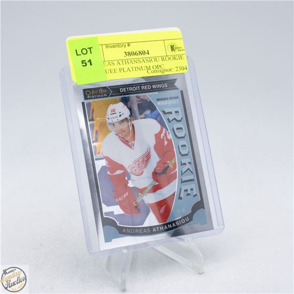 ANDREAS ATHANSASIOU ROOKIE MARQUEE PLATINUM OPC