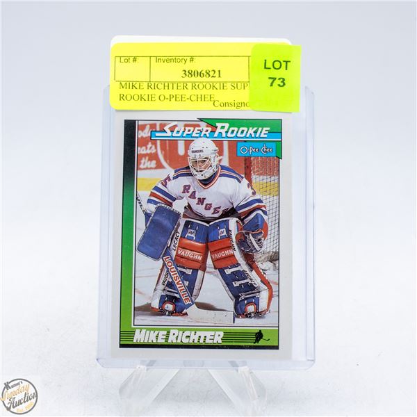 MIKE RICHTER ROOKIE SUPER ROOKIE O-PEE-CHEE