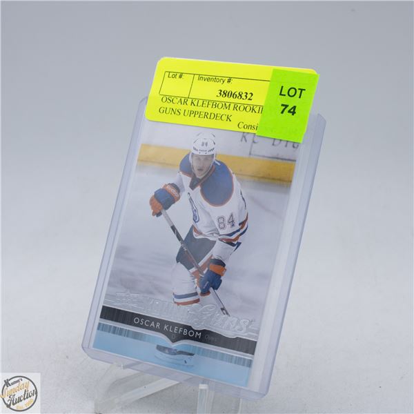 OSCAR KLEFBOM ROOKIE YOUNG GUNS UPPERDECK