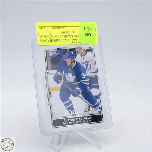AUSTON MATTHEWS GLOSSY ROOKIE BRILLIANT OPC