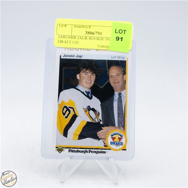 JAROMIR JAGR ROOKIE NUMBER 1 DRAFT UD