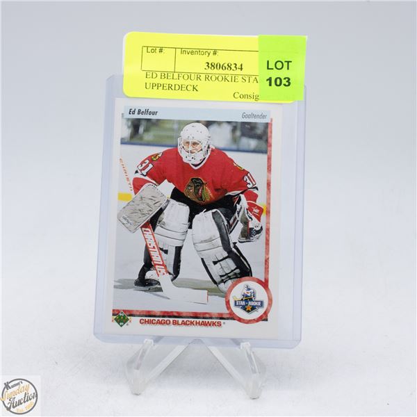 ED BELFOUR ROOKIE STAR ROOKIE UPPERDECK