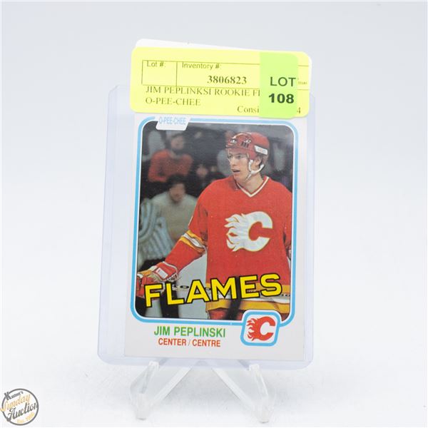 JIM PEPLINKSI ROOKIE FLAMES O-PEE-CHEE