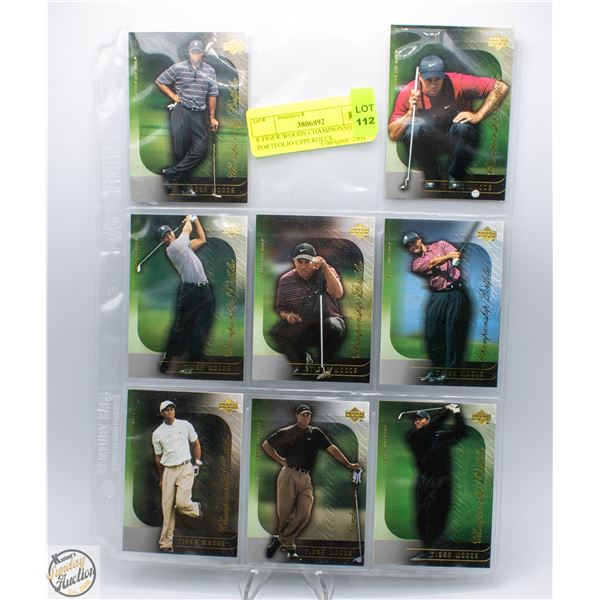 8 TIGER WOODS CHAMPIONSHIP PORTFOLIO UPPERDECK