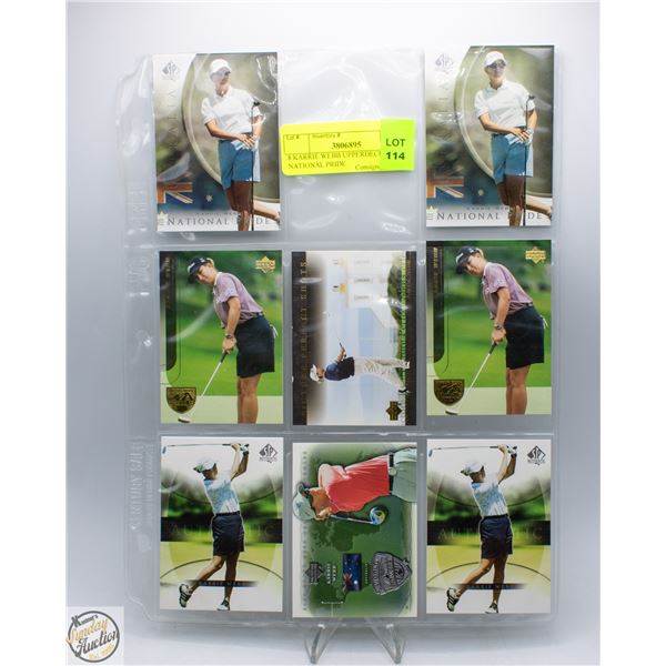 8 KARRIE WEBB UPPERDECK NATIONAL PRIDE
