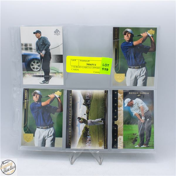5 SERGIO GARCIA UPPERDECK CARDS