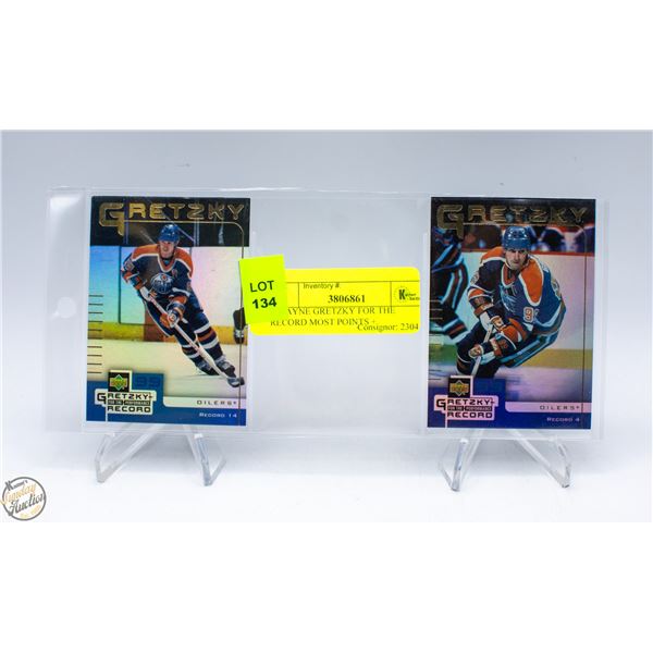 2 WAYNE GRETZKY FOR THE RECORD MOST POINTS +