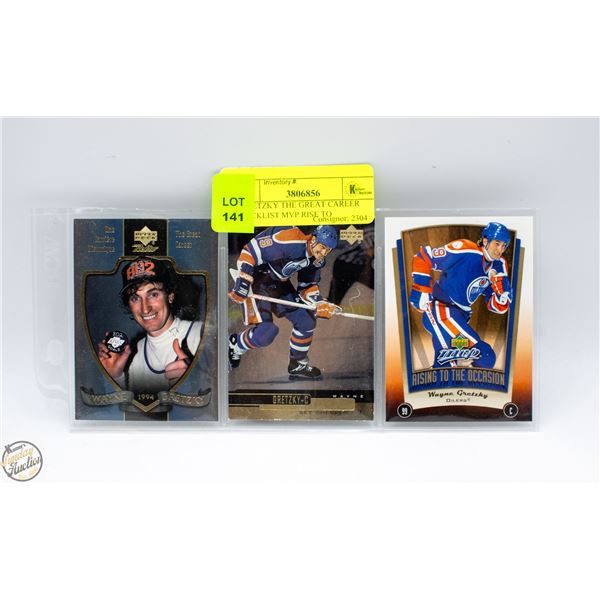 3 GRETZKY THE GREAT CAREER CHECKLIST MVP RISE TO
