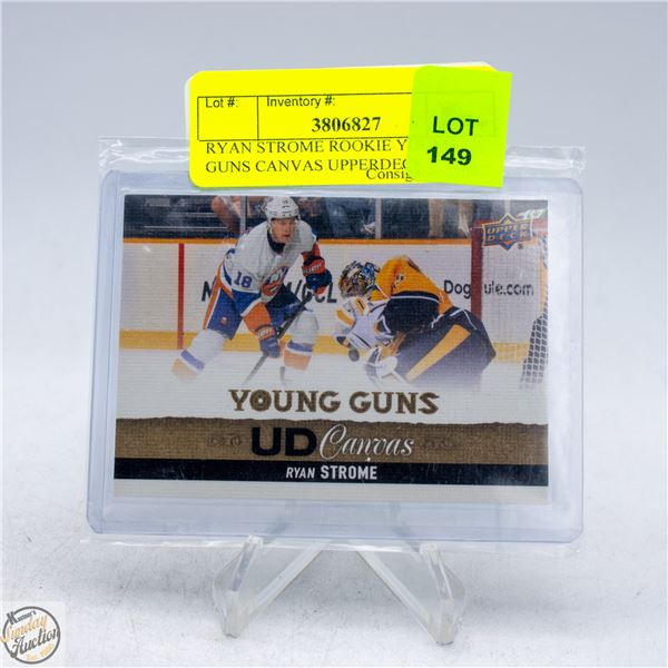 RYAN STROME ROOKIE YOUNG GUNS CANVAS UPPERDECK