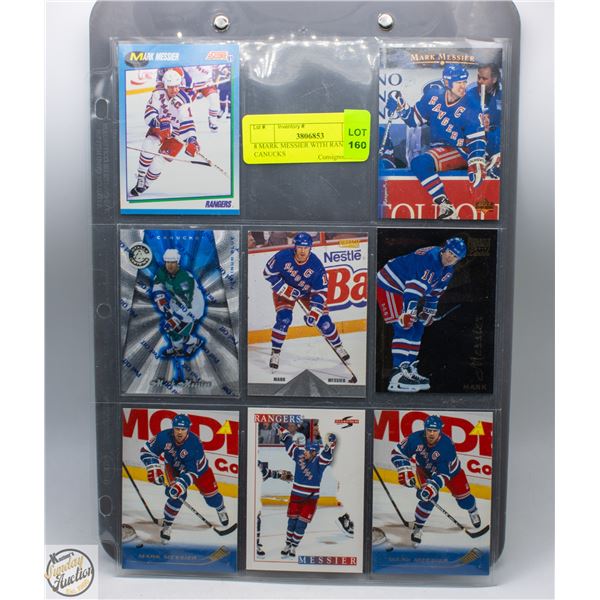 8 MARK MESSIER WITH RANGERS & CANUCKS