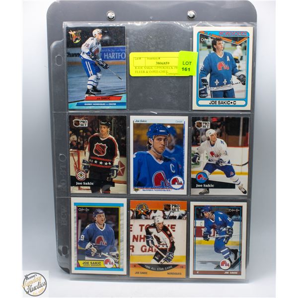 8 JOE SAKIC UPPERDECK PRO-SET FLEER & O-PEE-CHEE