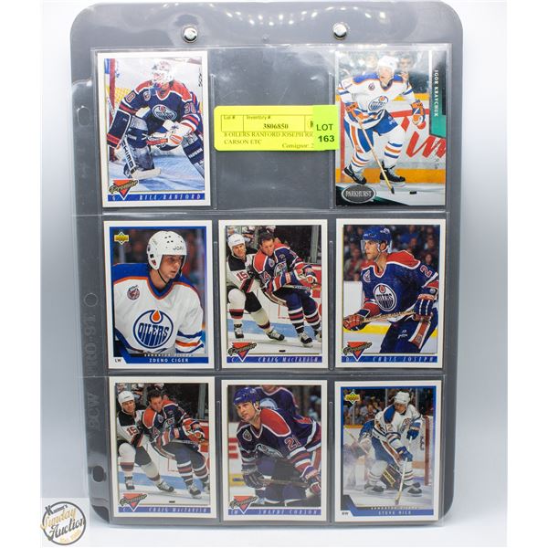 8 OILERS RANFORD JOSEPH RICE CARSON ETC