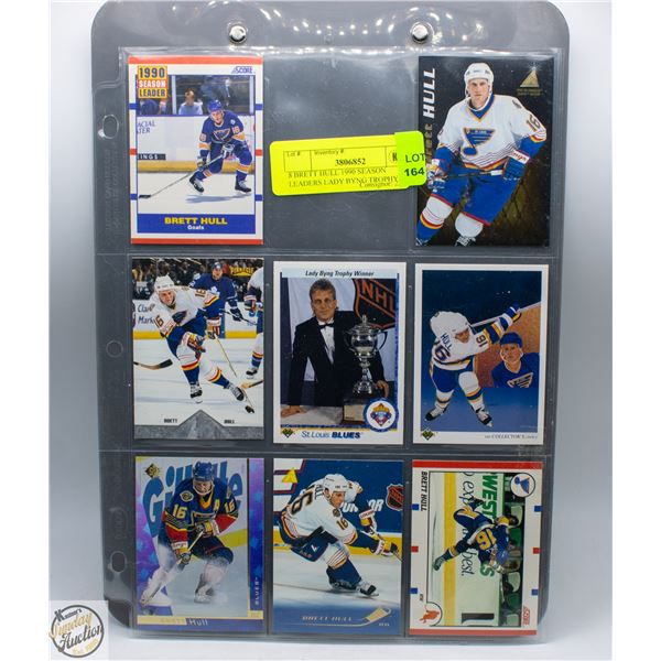 8 BRETT HULL 1990 SEASON LEADERS LADY BYNG TROPHY