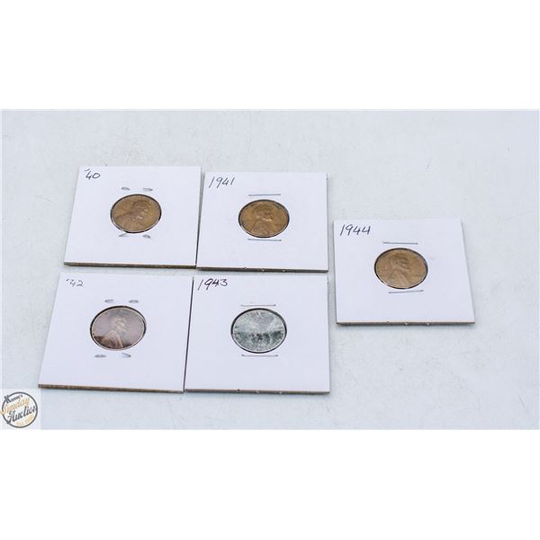 AMERICAN WHEAT PENNIES FROM 1944