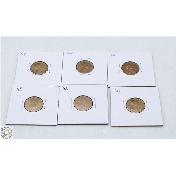 AMERICAN WHEAT PENNIES FROM 1944