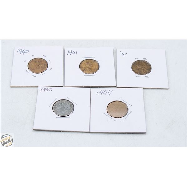 AMERICAN WHEAT PENNIES FROM 1944