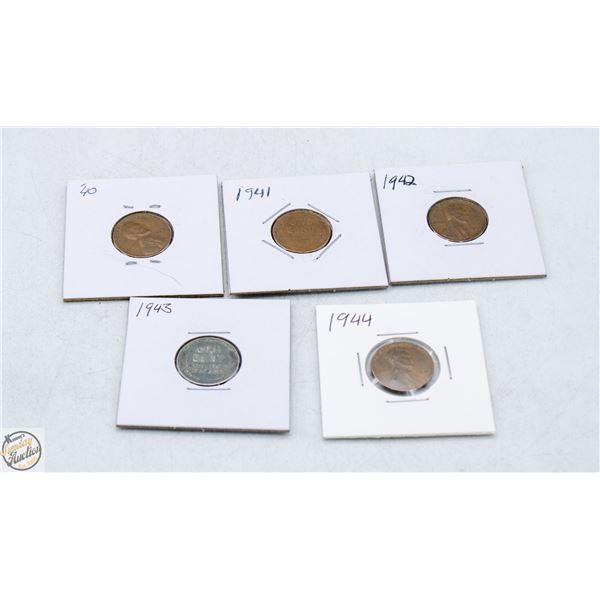AMERICAN WHEAT PENNIES FROM 1944