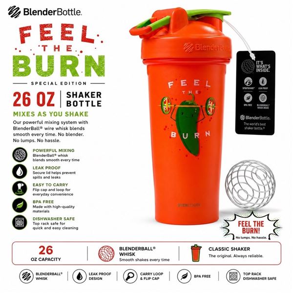 NEW FEEL THE BURN SPECIAL EDITION 26 OZ SHAKER CUP