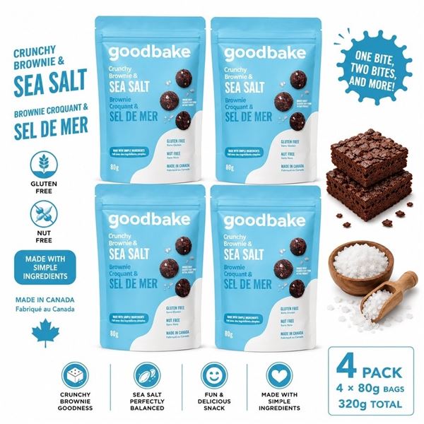 4 GOODBAKE SEA SALT BROWNIE 80G EXP 06/26