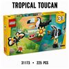 Image 2 : NEW LEGO CREATOR 3 IN 1 ANIMALS TROPICAL TOUCAN