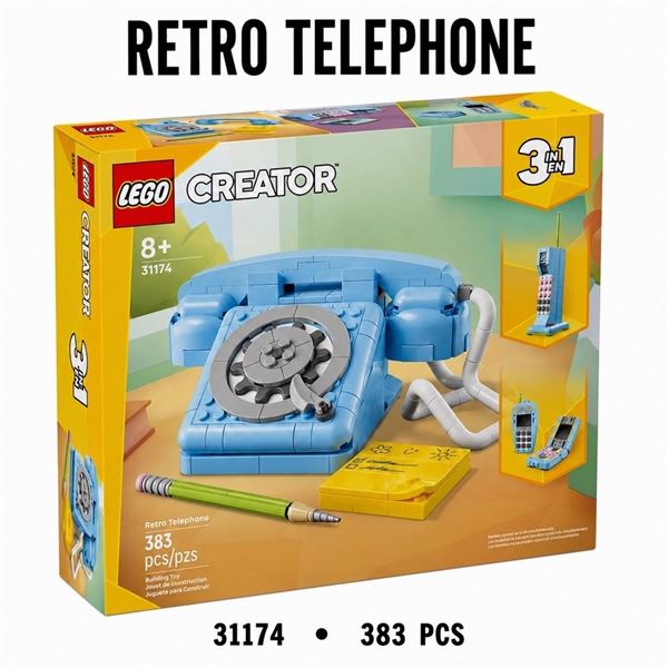 NEW LEGO CREATOR 3 IN 1 RETRO TELEPHONE