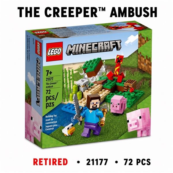 NEW LEGO MINECRAFT THE CREEPER AMBUSH RETIRED