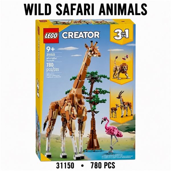 NEW LEGO CREATOR 3 IN 1 WILD SAFARI ANIMALS