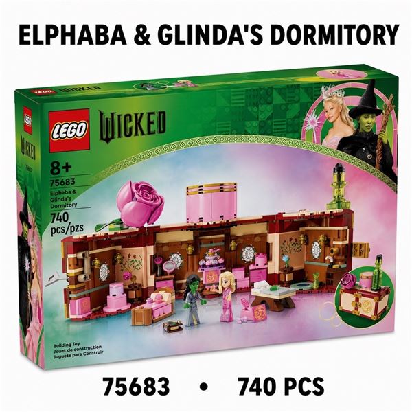 NEW LEGO WICKED GLINDA & ELPHABA'S DORMITORY