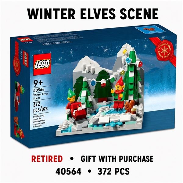 NEW LEGO LIMITED ED. WINTER ELVES SCENE RETIRED