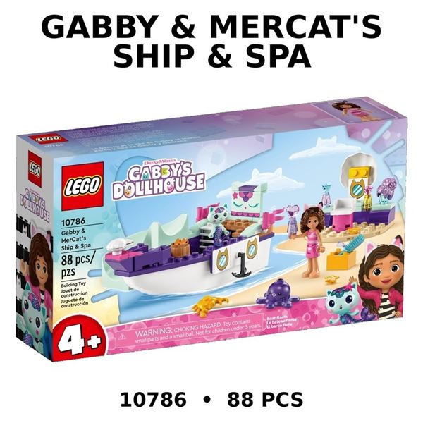 NEW LEGO GABBY'S DOLLHOUSE & MERCAT'S SHIP & SPA