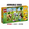 Image 1 : NEW LEGO CREATOR 3 IN 1 ADORABLE DOGS RETIRED