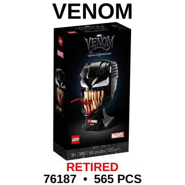 NEW LEGO MARVEL VENOM HEAD RETIRED