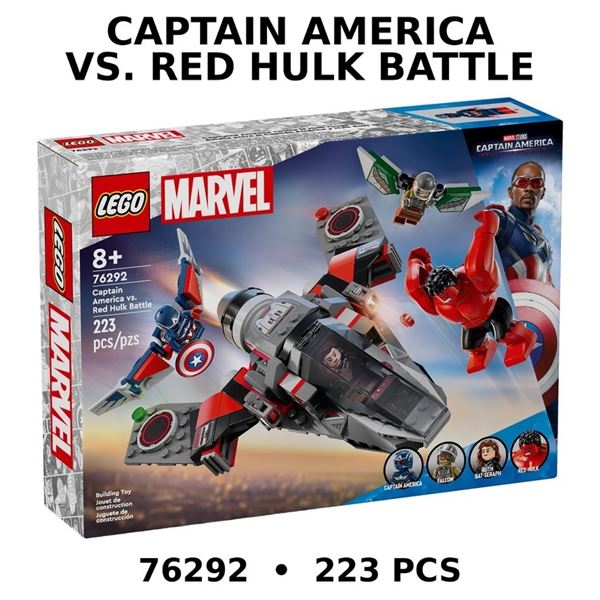 NEW LEGO MARVEL CAPTAIN AMERICA VS RED HULK