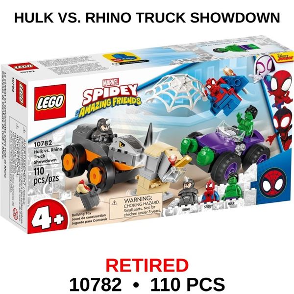NEW LEGO HULK VS RHINO TRUCK SHOWDOWN RETIRED