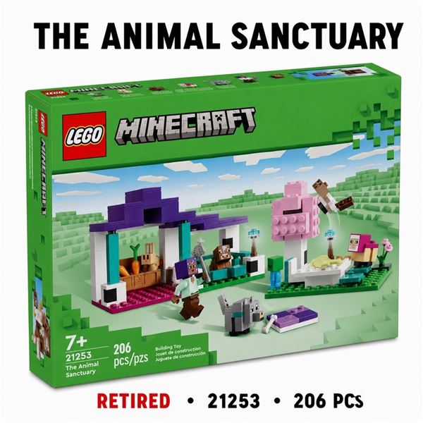 NEW LEGO MINECRAFT THE ANIMAL SANCTUARY RETIRED
