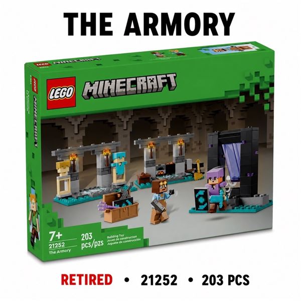 NEW LEGO MINECRAFT THE ARMORY RETIRED