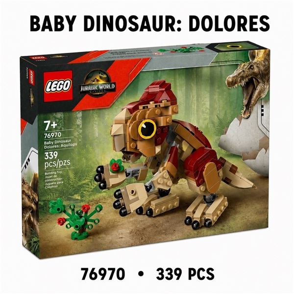 NEW LEGO JURASSIC WORLD BABY DOLORES AQUILOPS
