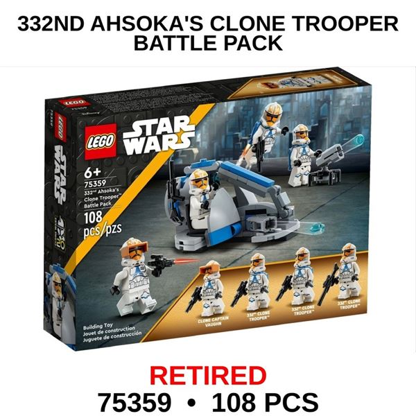 NEW LEGO STAR WARS AHSOKA CLONE TROOPERS RETIRED