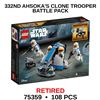 Image 2 : NEW LEGO STAR WARS AHSOKA CLONE TROOPERS RETIRED