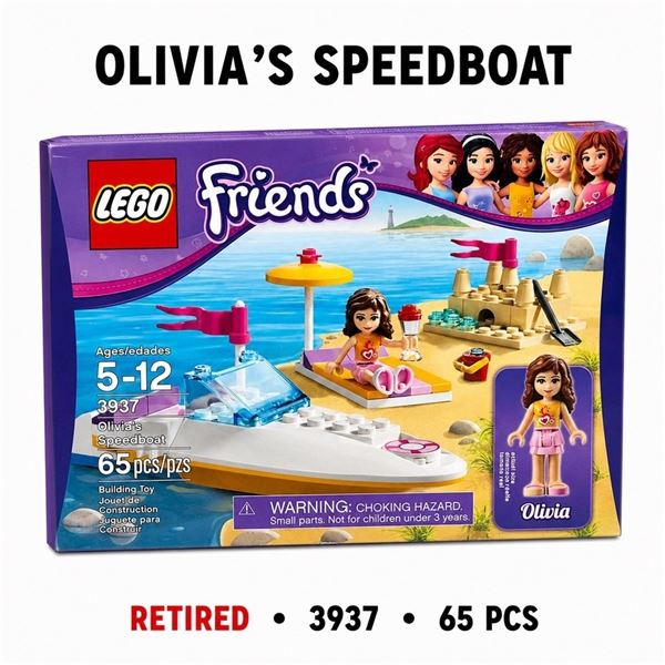 NEW LEGO FRIENDS OLIVIA'S SPEEDBOAT RETIRED