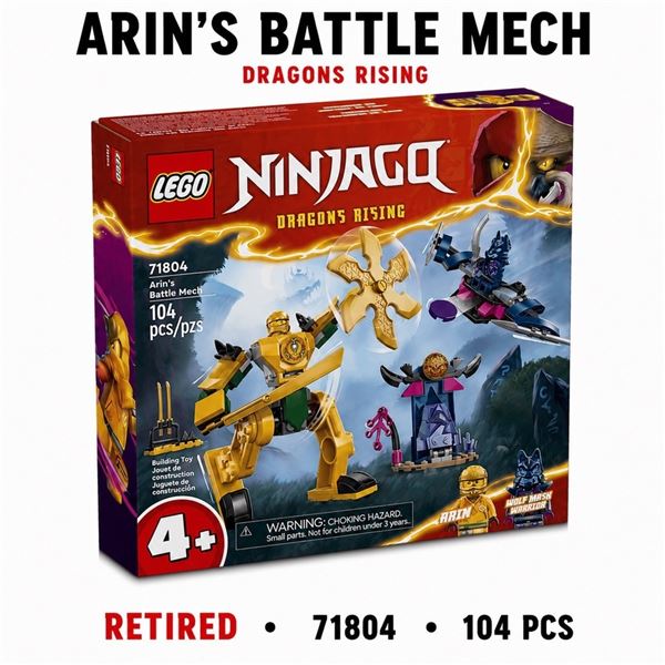 NEW LEGO NINJAGO ARIN'S BATTLE MECH RETIRED