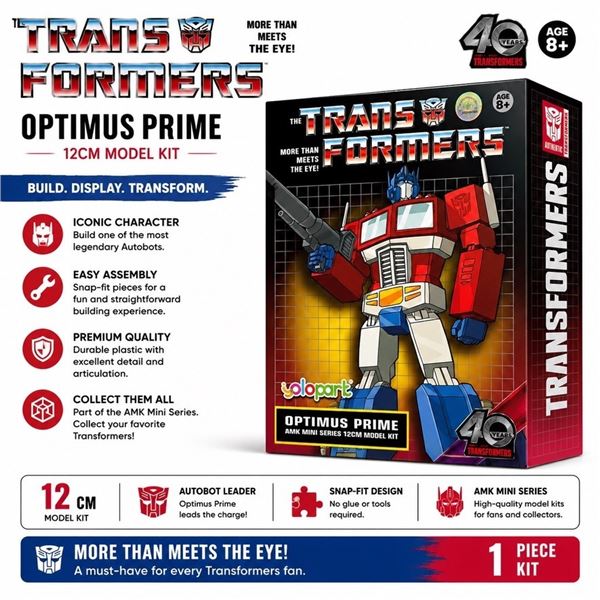 NEW TRANSFORMERS OPTIMUS PRIME MODEL KIT 12CM